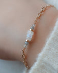 LAYLA | Bracelet pierre de lune labradorite - Hipsy