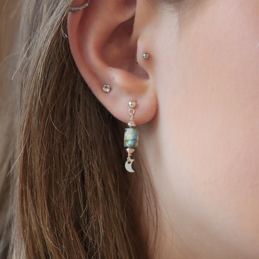 LUA | Boucles d'oreilles labradorite - Hipsy