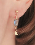 LUA | Boucles d'oreilles labradorite - Hipsy