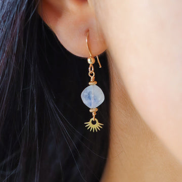 MELYA | Boucles d'oreilles pierre de lune - Hipsy