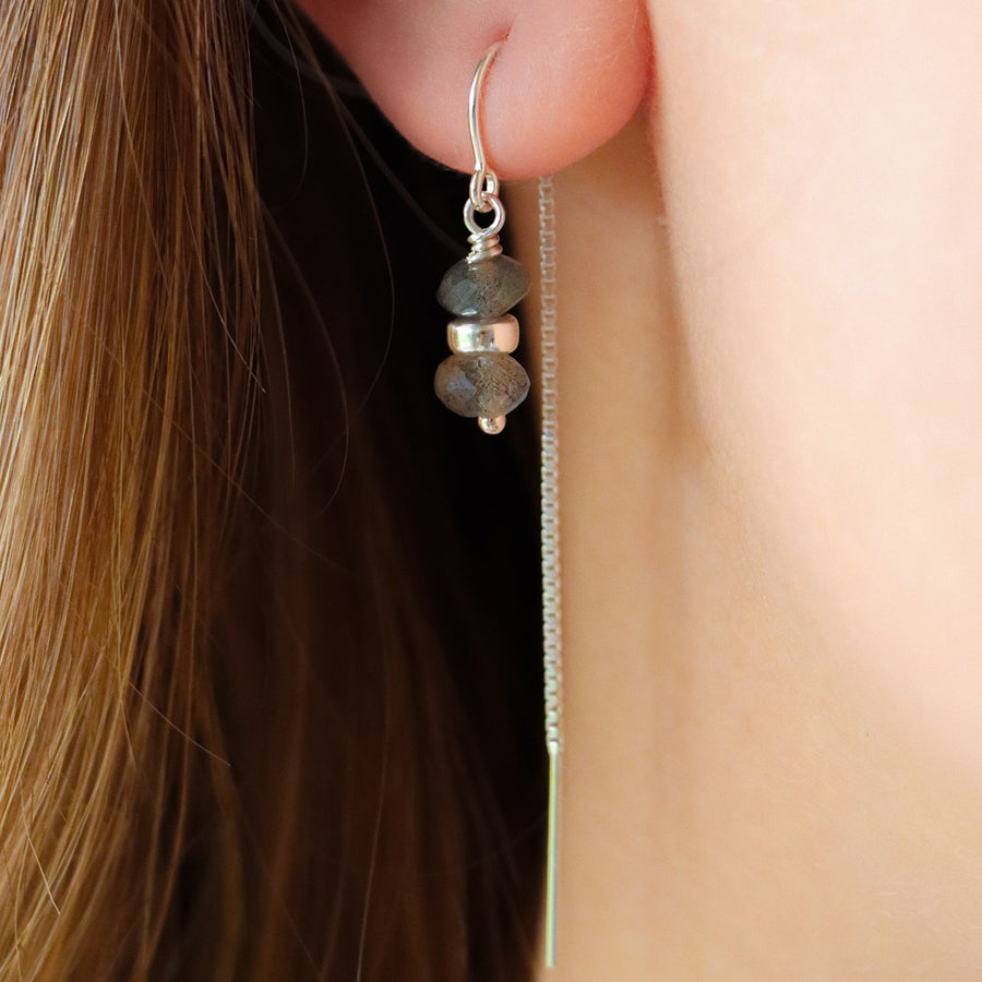 SYL | Boucles d'oreilles labradorite - Hipsy